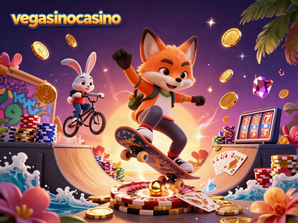 Enjoy thrilling action at vegasinocasino with vibrant characters and casino elements.