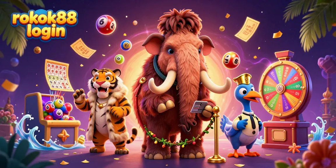Experience the excitement of rokok88 login in a vibrant casino scene featuring dynamic game elements.