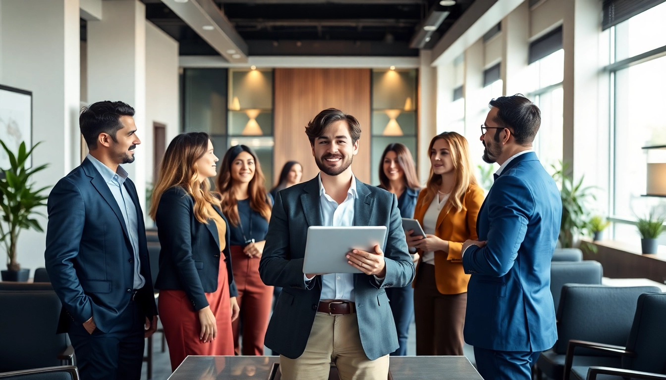 Headhunter Schweiz berät Kandidaten in einem eleganten Büro mit natürlichem Licht.