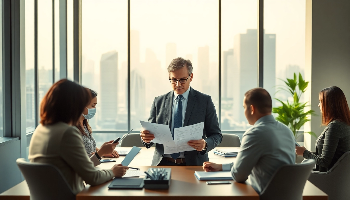 Headhunter Schweiz berät Kandidaten in einem modernen Büro